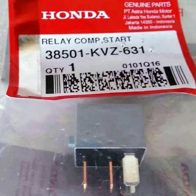 bendik stater relay comp start vario 125 beat esp asli ori ahm 38501 kvz 631