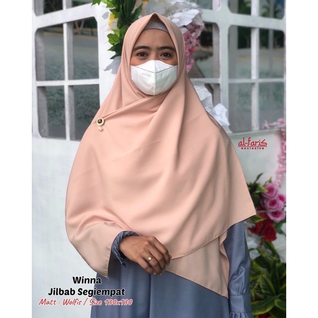 Jilbab Segiempat Wolfis 130x130 | Jilbab Segi Empat Jumbo