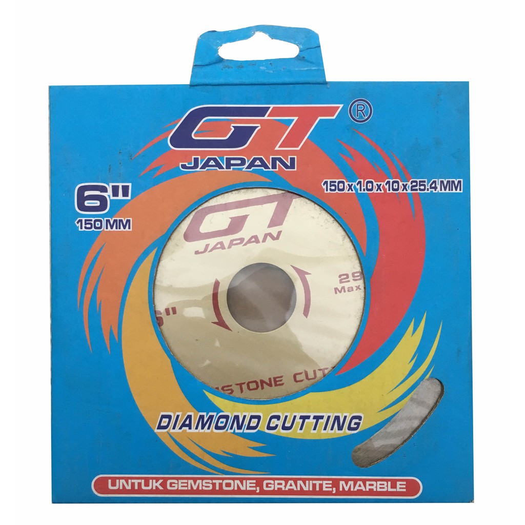 Diamond Cutter Mata Circular Saw 6" inch GT Japan Mesin Gerinda Tangan