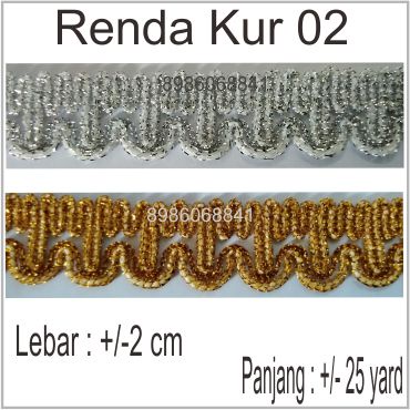 Renda Kur Emas Perak no2