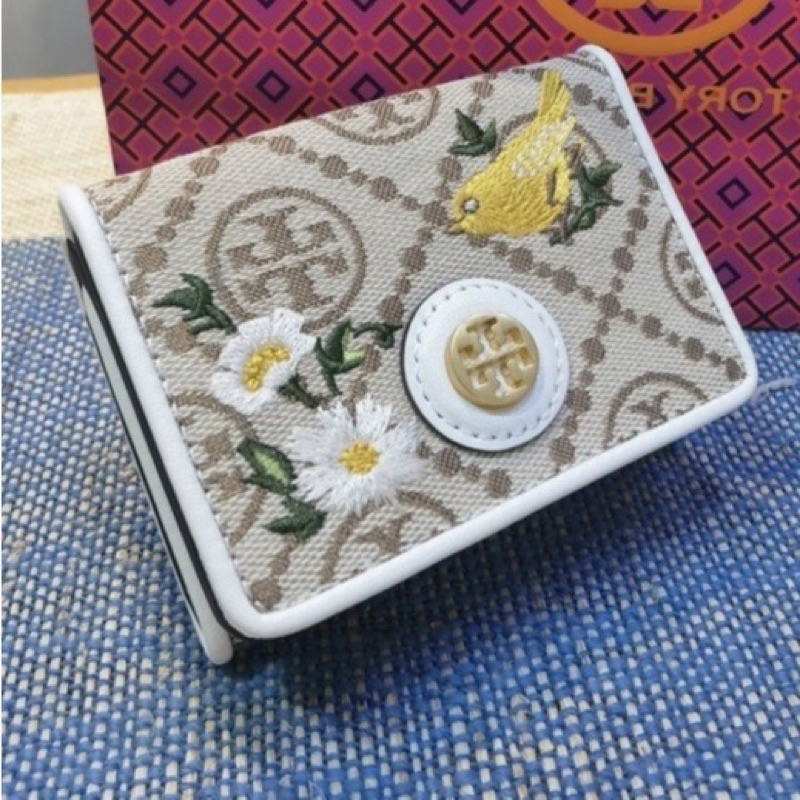 Tory Burch Fleming Flat Wallet Original