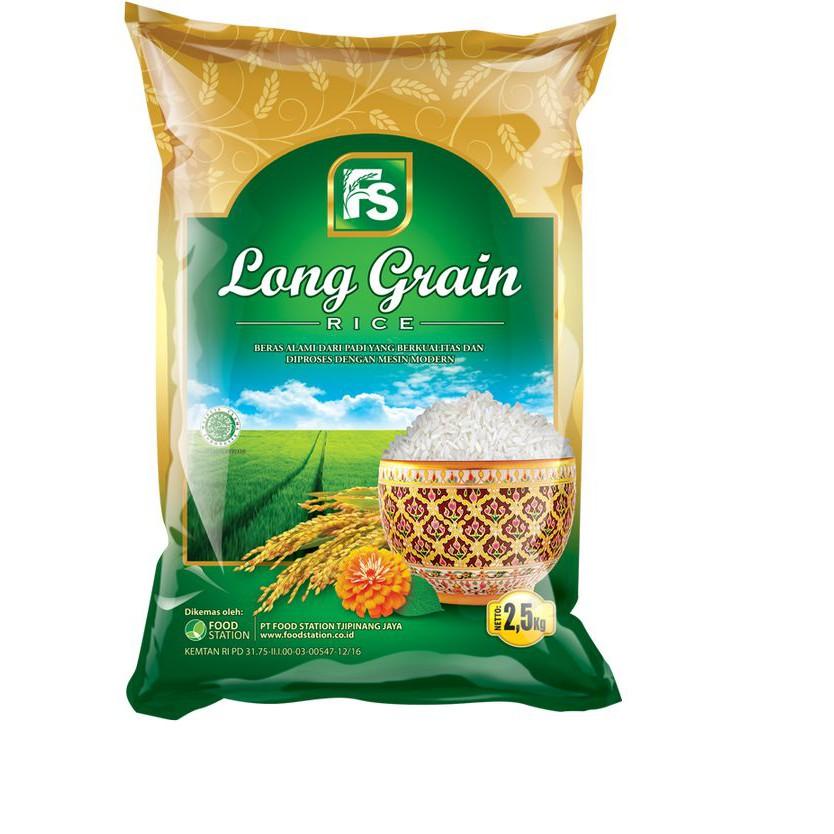 

GRADE PREMIUM Food Station - Beras Long Grain Green 2 Pcs @ 2.5 Kg %