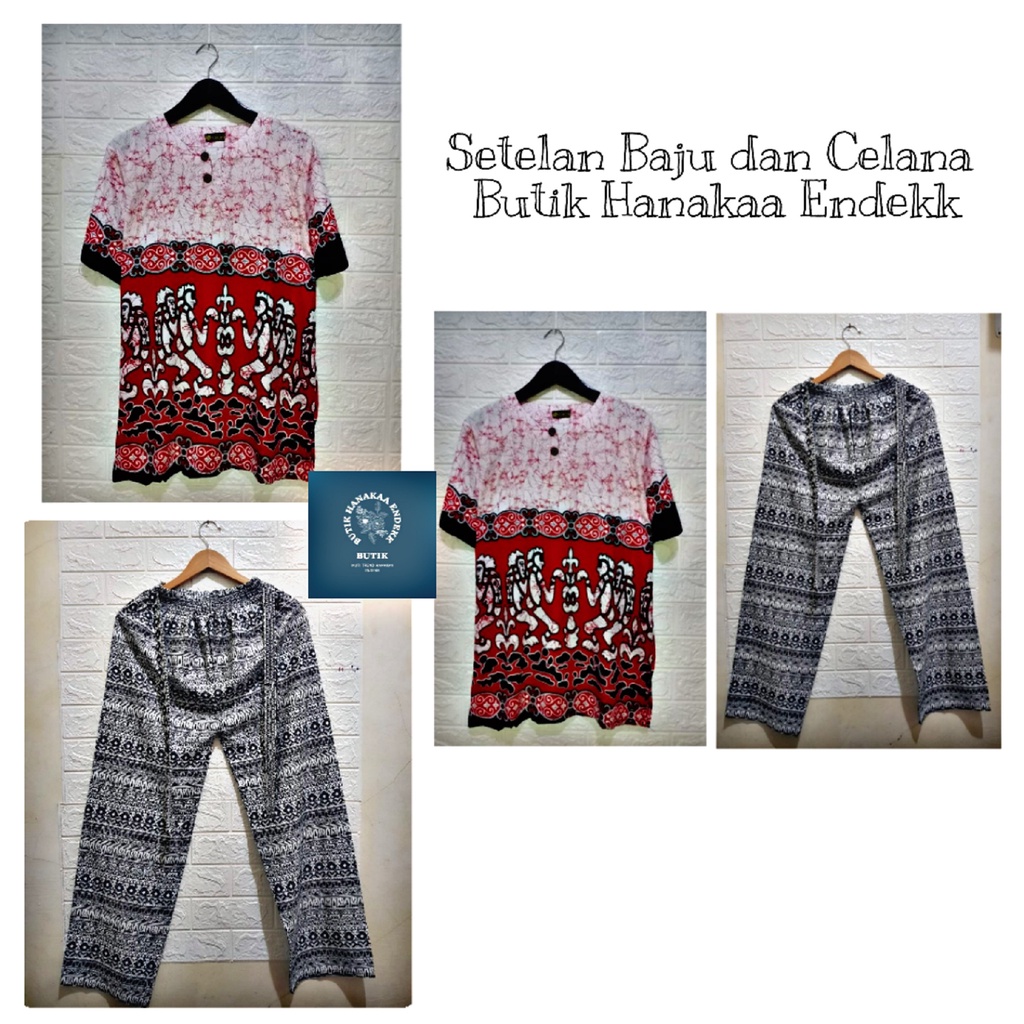 Set/Setelan Baju dan Celana Etnik Asmad Putih Pria/Wanita (Unisex)