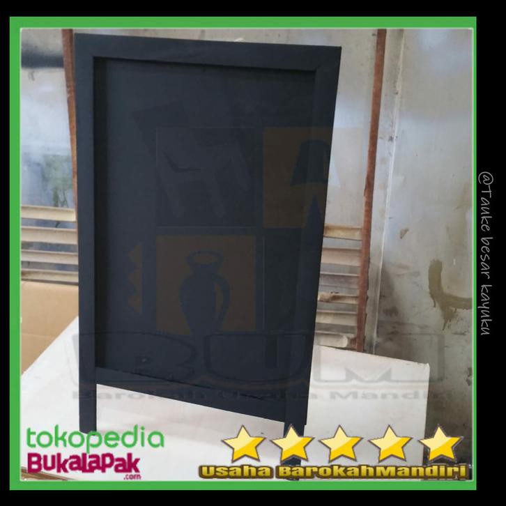 

Full Blackboard !!! Papan Tulis Kapur Standing 120 X 50 Cm