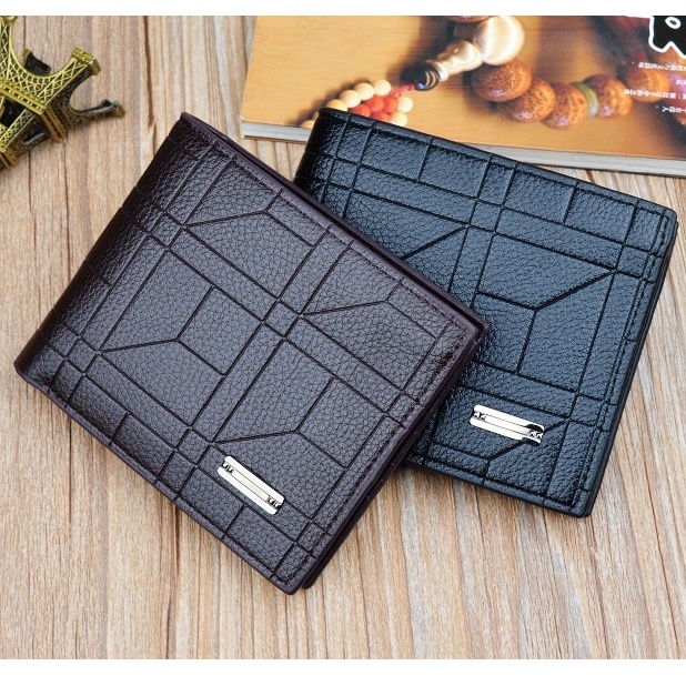 DOMPET LIPAT PRIA ORIGINAL KULIT HITAM SANTIAGO PENDEK SLOT KARTU BANYAK COWOK KEREN KECIL DISTRO PREMIUM IMPORT BRANDED MURAH ORI