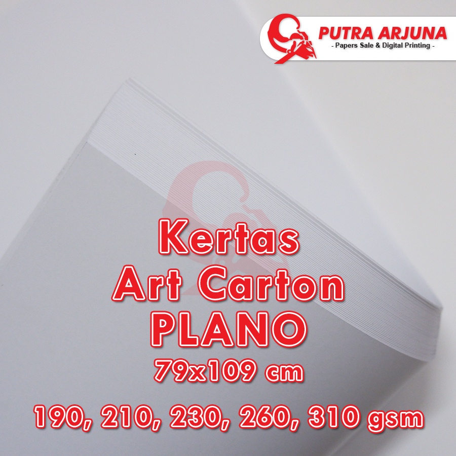 KERTAS ART CARTON 210-310gsm, 79x109cm PLANO