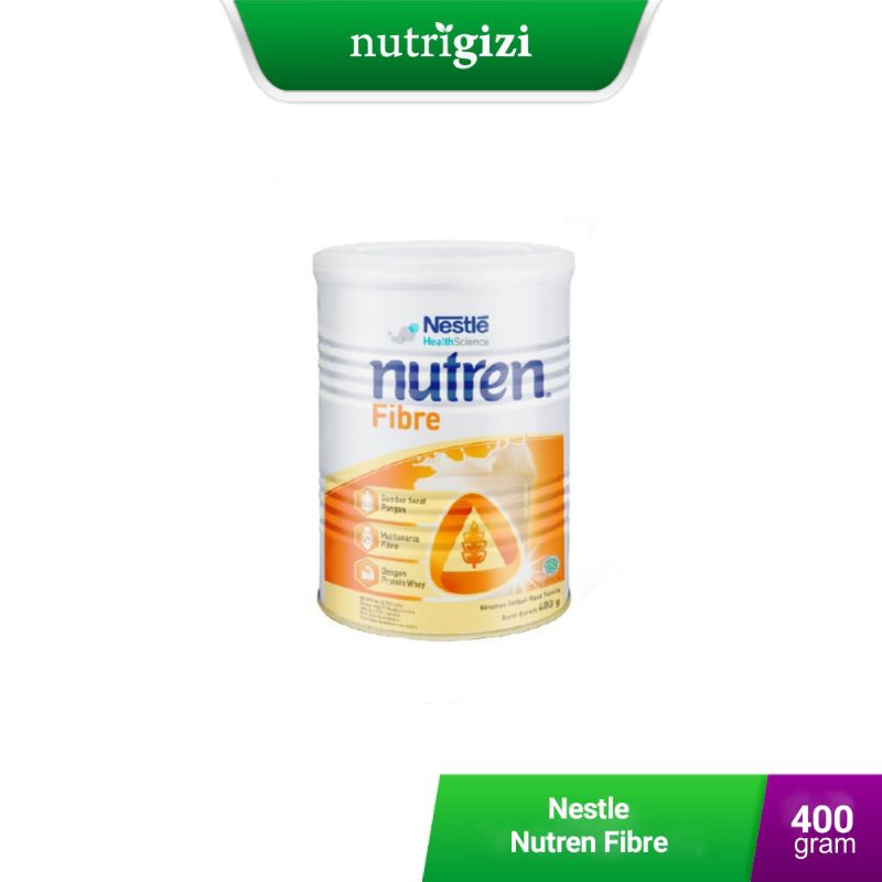 

Nutrigizi | Nestle Nutren Fibre 400 gram Tinggi Serat / Fiber & Tinggi Protein Susu Diet Dewasa