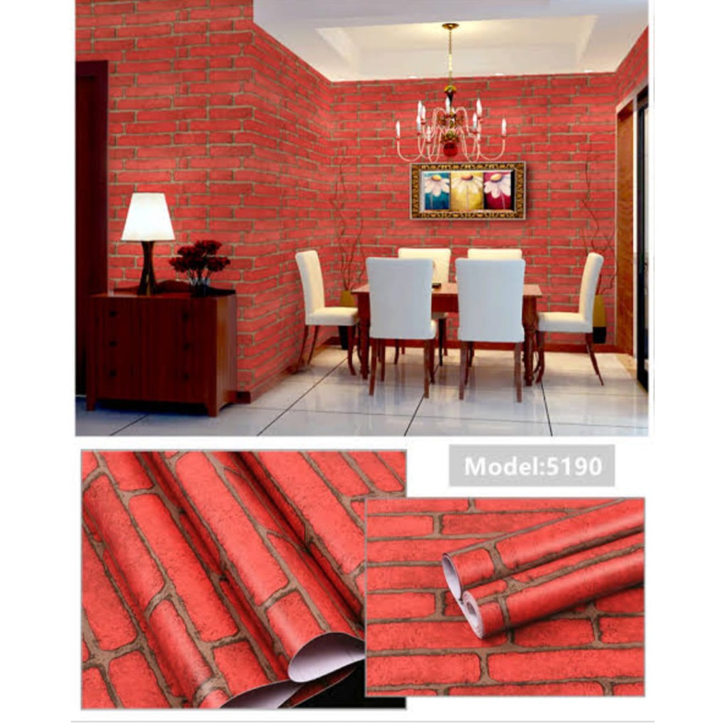 wallpaper dinding motif bata