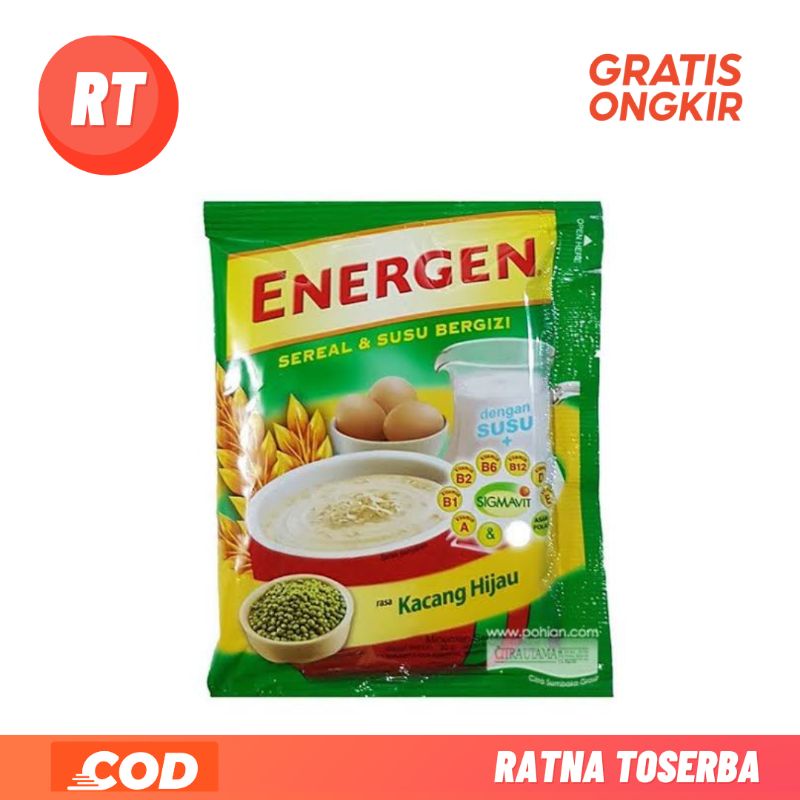 

Energen Sereal Rasa Kacang Hijau 30 Gr Sachet