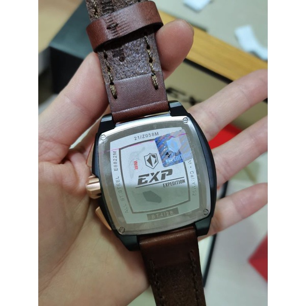 jam tangan pria Expedition E 6822/E6822 kulit Original