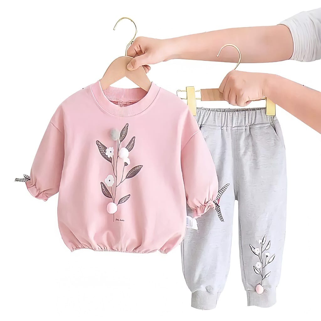 SWEATER ANAK PEREMPUAN/STELAN ANAK PEREMPUAN/JAKET ANAK BABYTERRY/BAJU ANAK 1-5 TAHUN