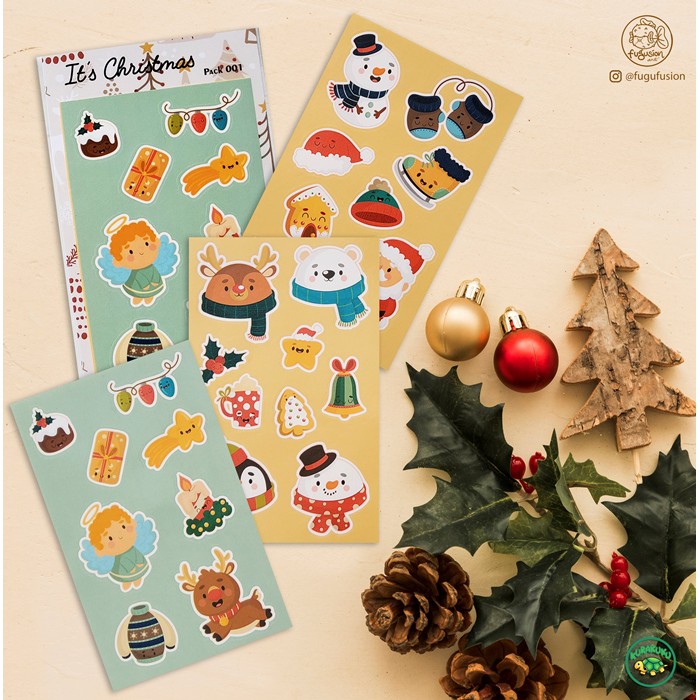 

Sticker / Stiker Deco Aesthetic Pack It’s Christmas 001 Utk Scrapbook, Buku, Diary, Journal, dll