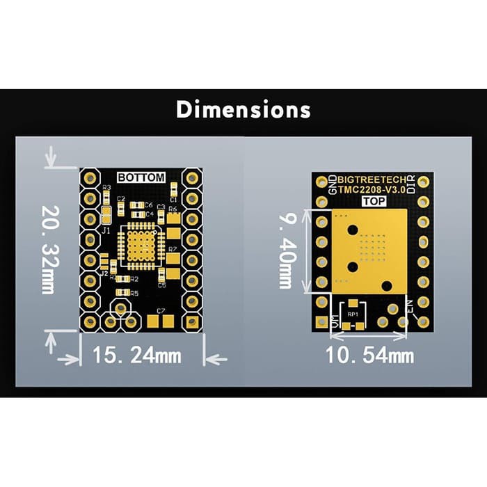 Original BigTreeTech TMC 2208 TMC2208 V3.0 UART Mode Stepper Driver