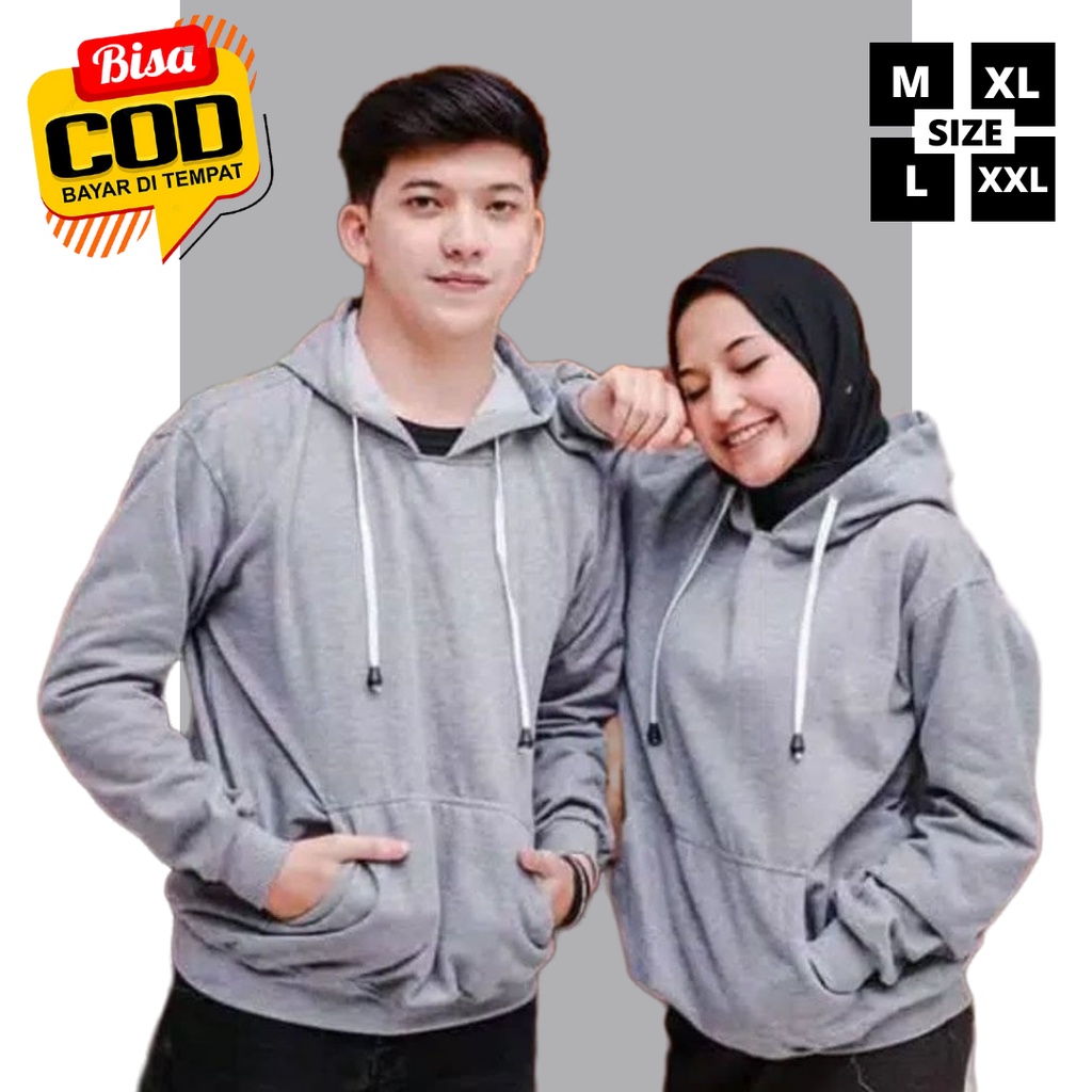 Jaket Sweater Hoodie Pria Wanita Terbaru Distro Cowok Keren Hodie Polos Casual Switer Original Premi