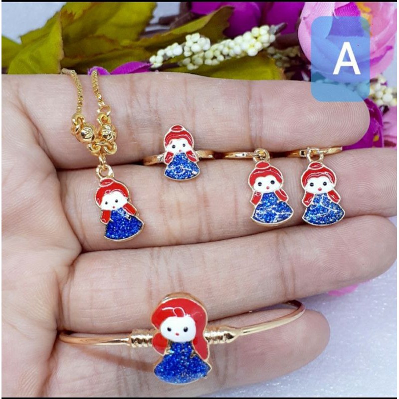 1 SET PERHIASAN ANAK LAPIS EMAS - AB001