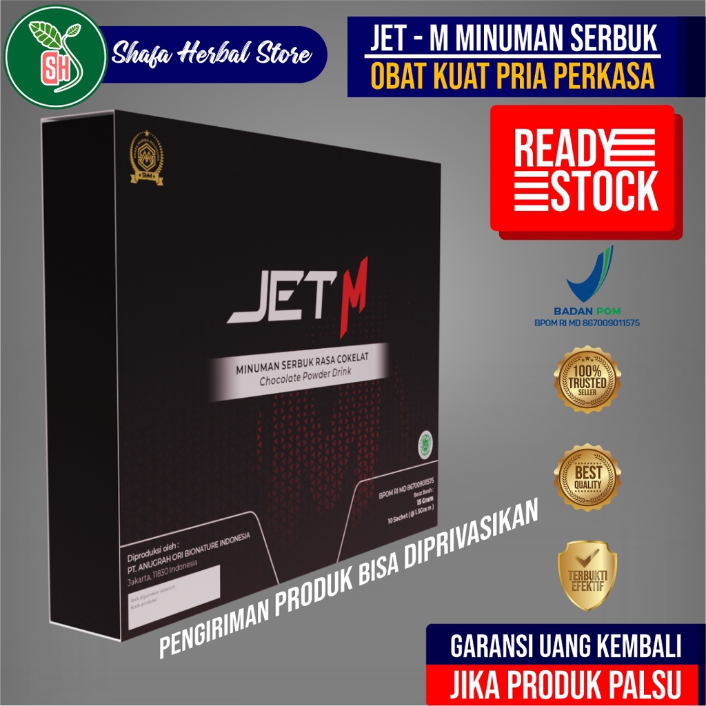 Suplemen Kesehatan Seksual Pria/Wanita Dewasa - Obat Kuat Tahan Lama Original 100% JET M