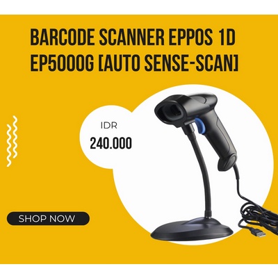 Barcode Scanner EPPOS 1D - EP5000G [Auto Sense-Scan]