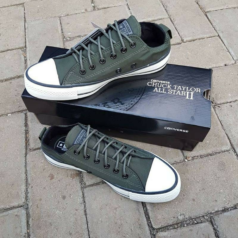 Sepatu Converse CTX Hijau Army Glossy murah