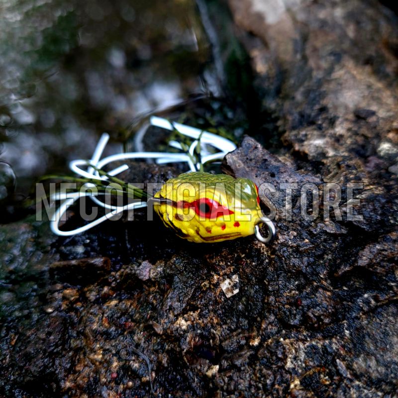 Soft frog mini 2,5 cm 3,5 gram 3D BEST KILLER ACTION Umpan casting Gabus