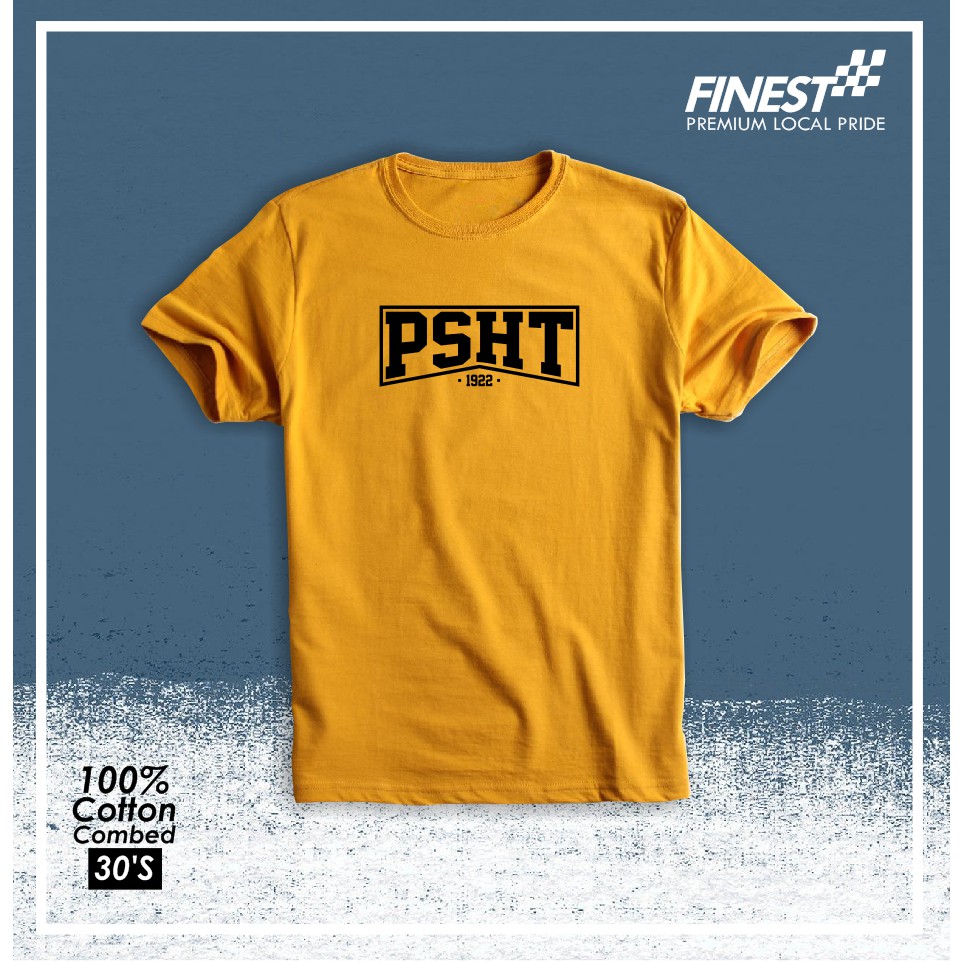 Baju Kaos Tshirt Pencak Silat PSHT warna KUNING Cotton Combed 30s Kualitas Distro Termurah