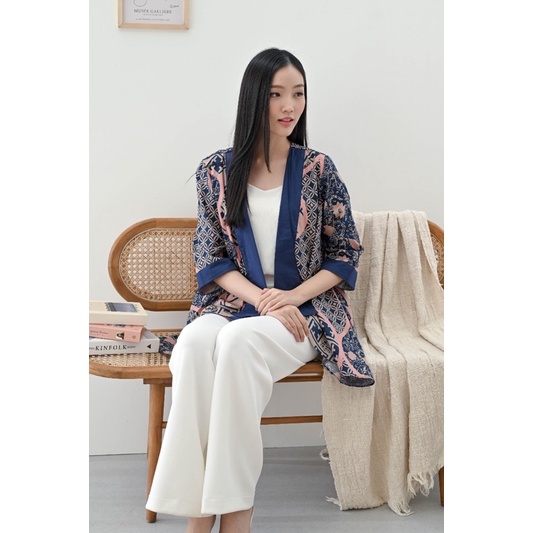 Outer Batik 281 BNI/ Rompi Batik Wanita Modern