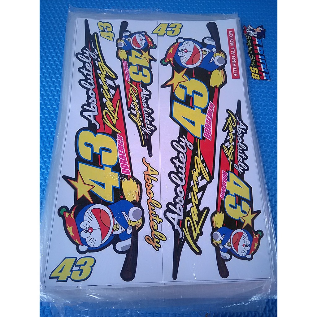 Striping Sticker Lis Variasi Motor All Matic All Motor Kartun Zombie