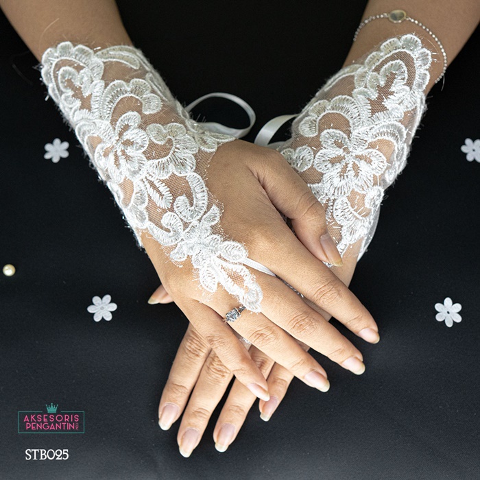 [LIMITED STOK] AKSESORIS BRIDAL WEDDING GLOVES ASESORIS PENGANTIN WANITA STB025