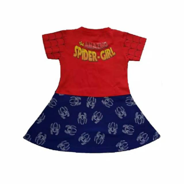 Kostum baju anak perempuan superhero spidergirl / DRESS BAJU ANAK SPIDERGIRL TERBARU GRATIS TOPENG TERLARIS