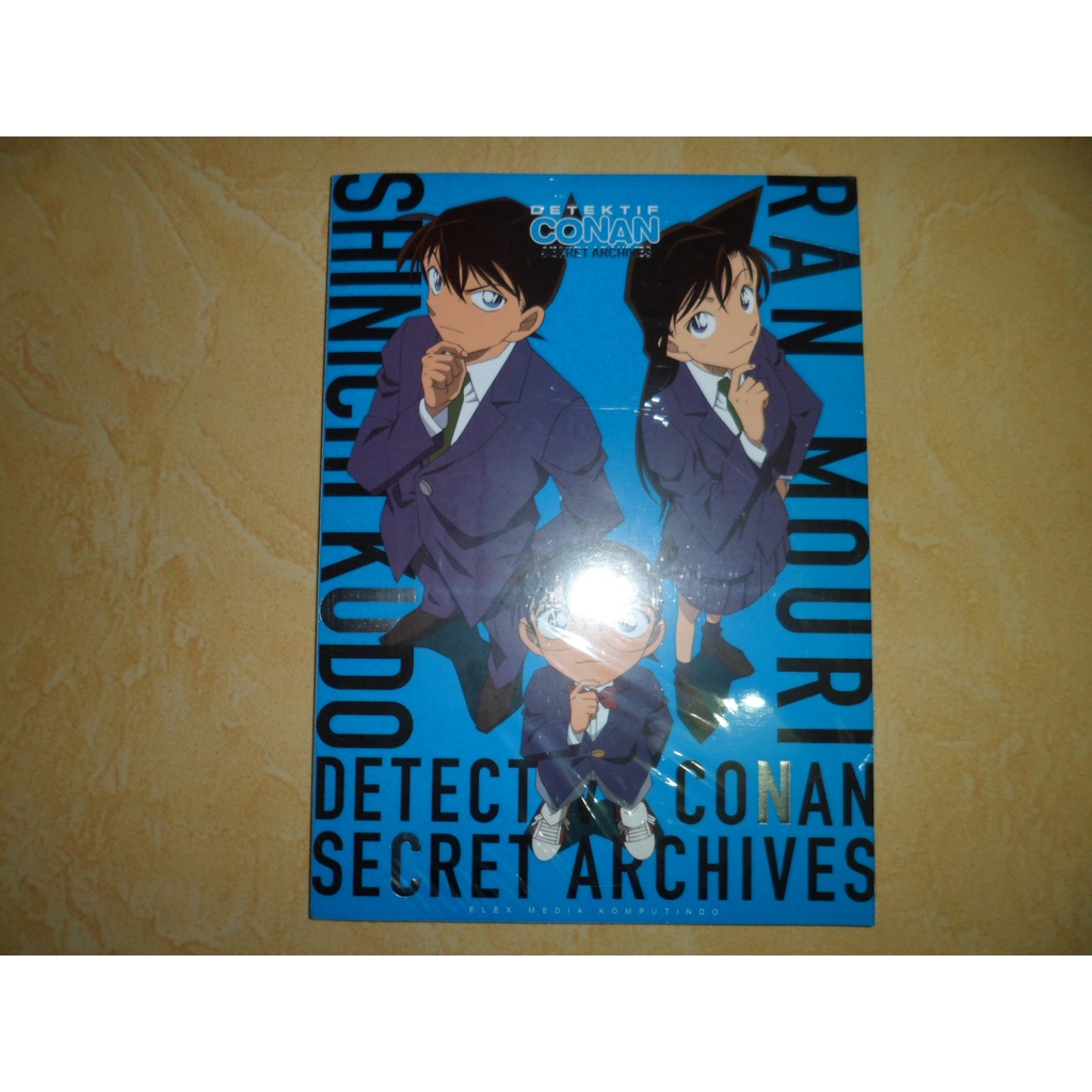 Buku Detektif Conan Secret Archives 1 Shinichi Kudo & Ran Mouri Segel Cetakan Pertama Bonus Poster (