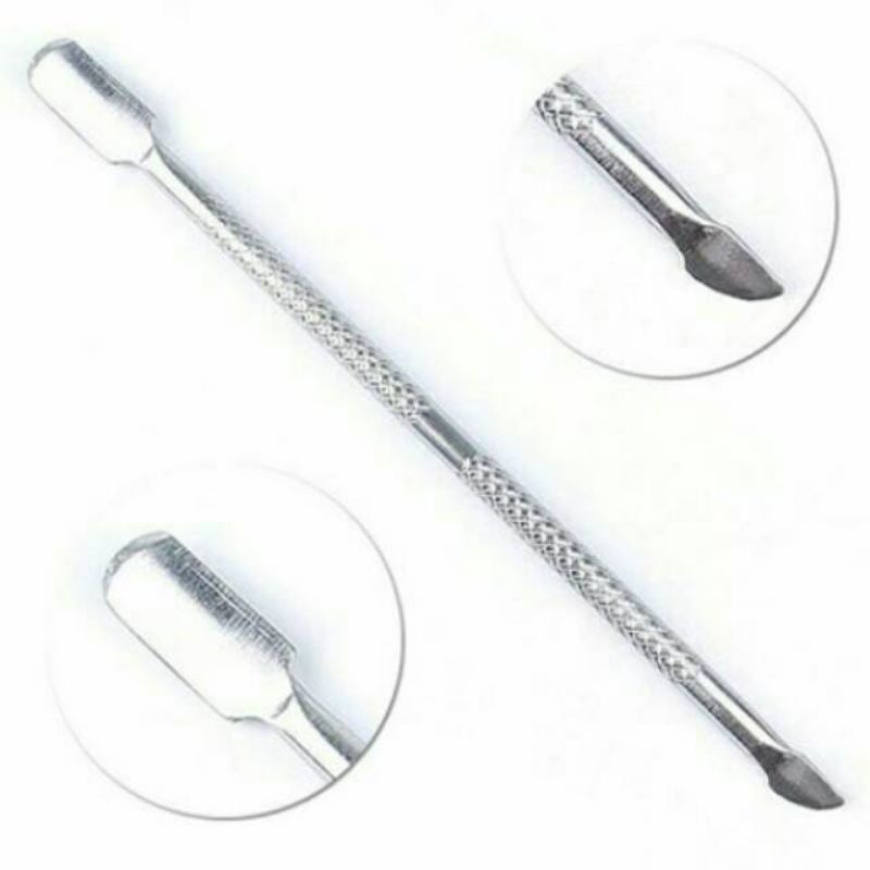 CUTICLE PUSHER STAINLESS STEEL / ALAT PENDORONG KUTIKULA / NAIL ART