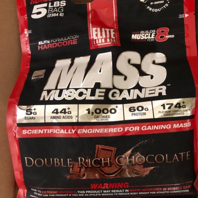 Elite labs musclemass gainer 5lbs mass gainer massgainer susu gainer
