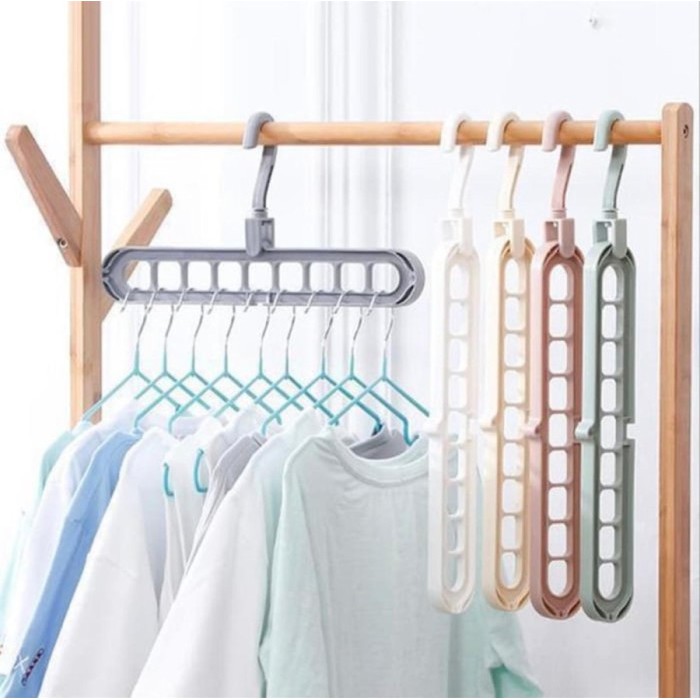 Magic Hanger Gantungan Baju Organizer 9 Lubang ACC Grosir