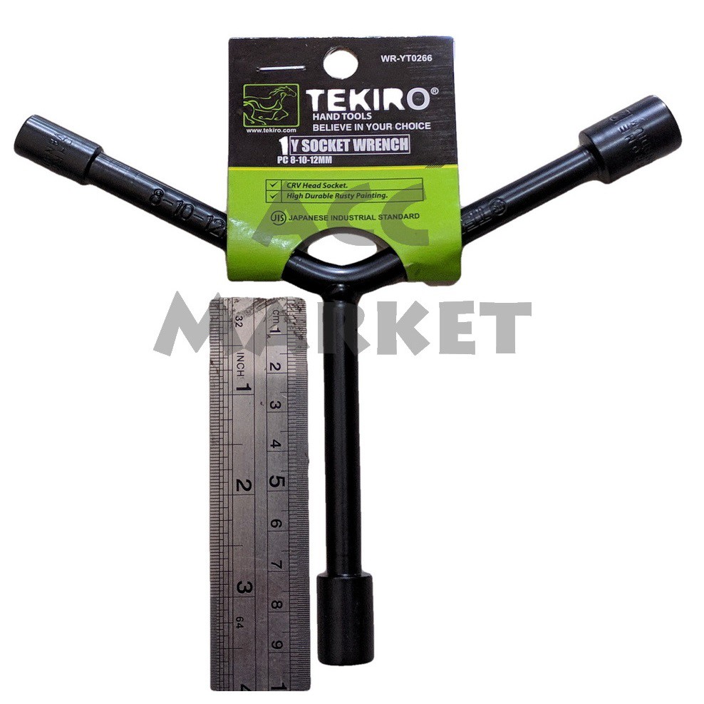 Kunci Sok Y Tekiro Pendek 8 10 12 14 17 Mm Sock Shock ASLI