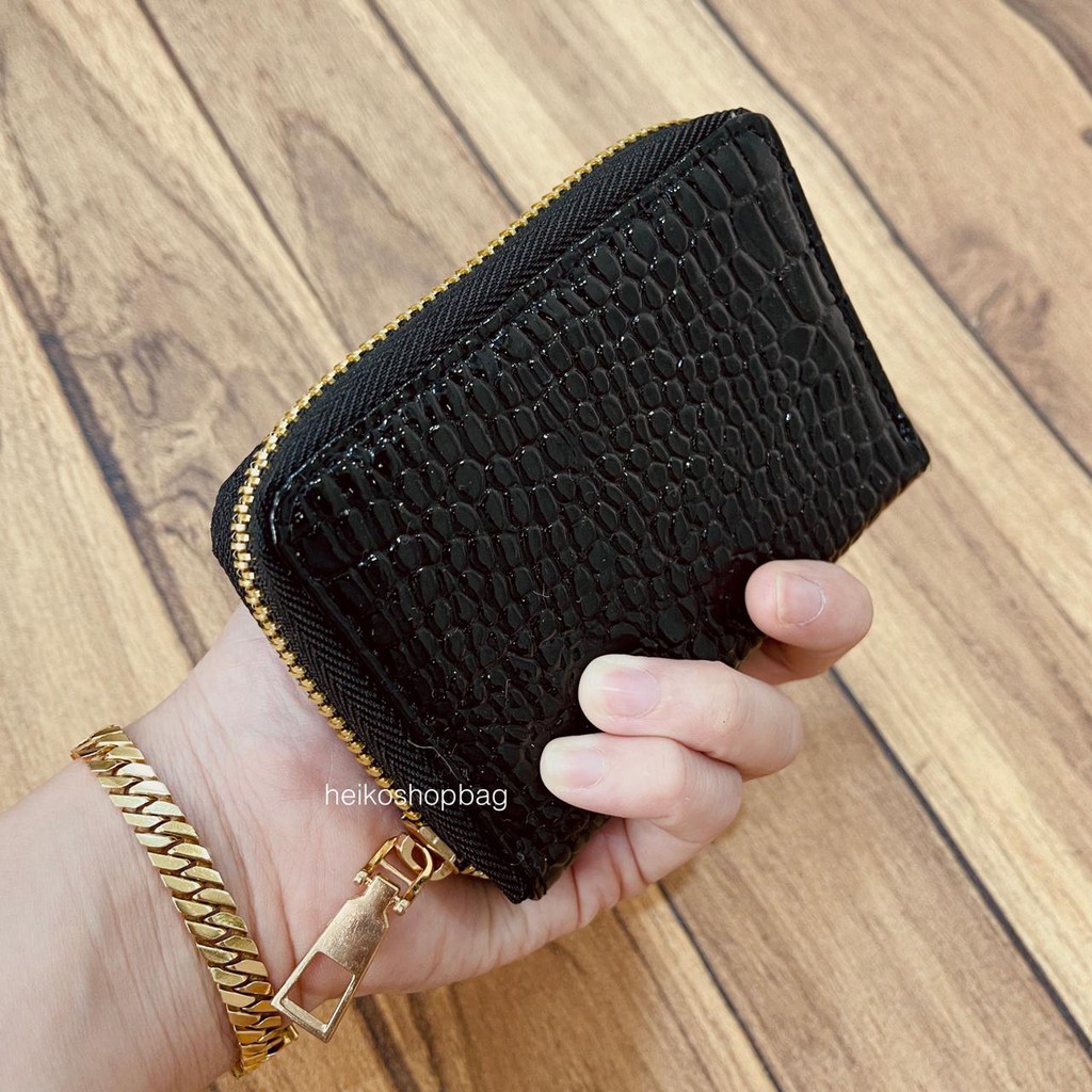 DOMPET PRIA WANITA MINI DOMPET KOIN DOMPET ATM DOMPET COWOK CEWEK DOMPET KARTU ZIPPER CROCO