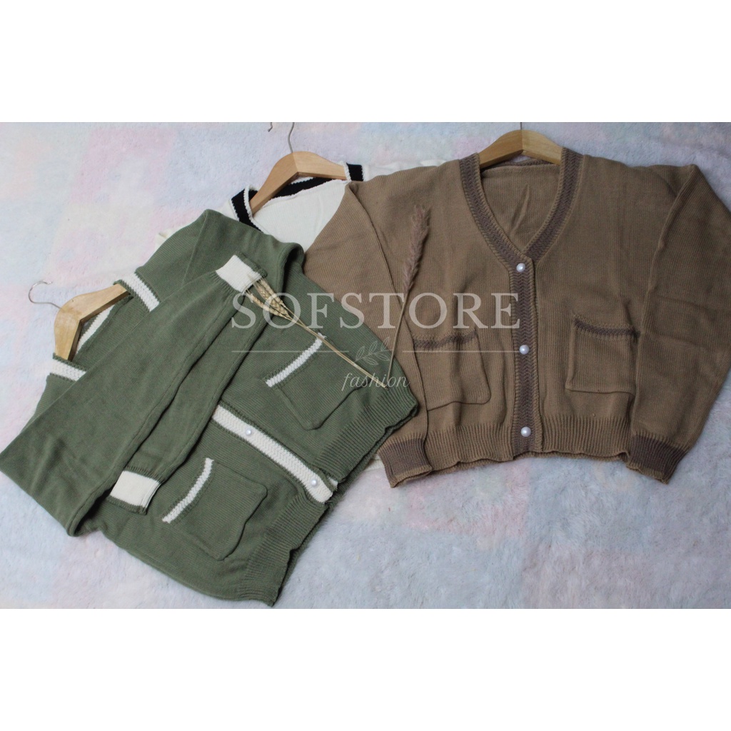 Cardigan Rajut Kancing Pocket WILLY Cardy PREMIUM TEBAL/ Outerwear Cardi