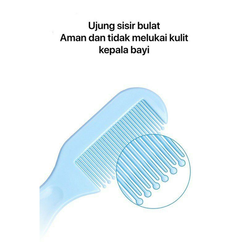 Sisir Bayi Imut / Sisir Anak / Mini Baby Safety Comb Set 2in1 - Zade Store