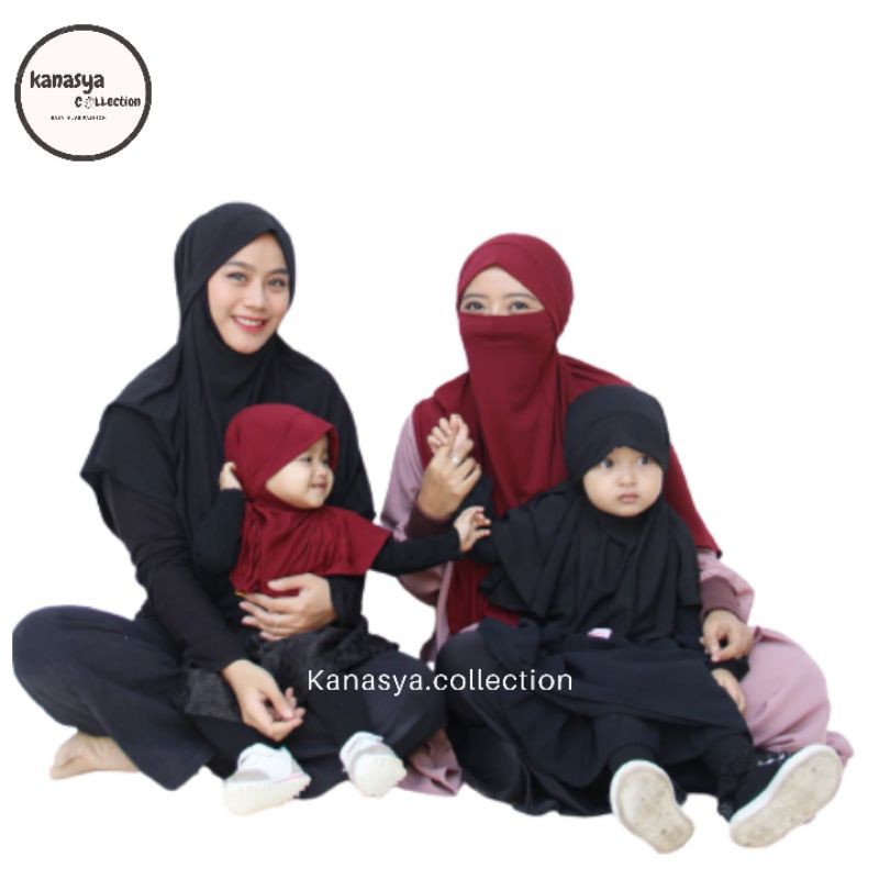 French khimar, khimar anak, khimar dewasa