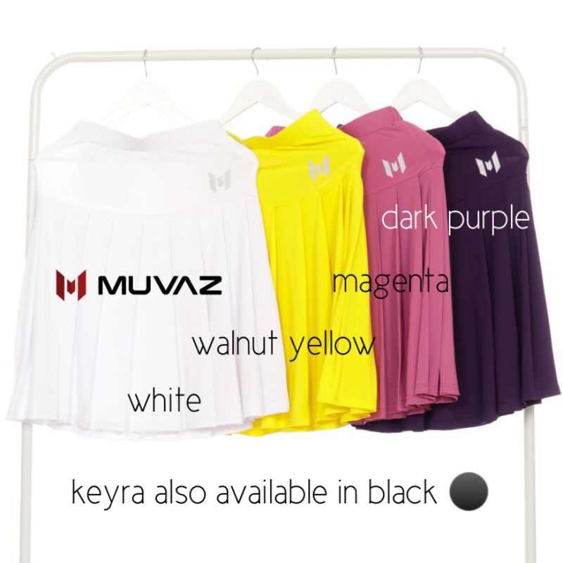 Muvaz Keyra Skirt A - Rok Olahraga Wanita Model Rampel Panjang 60 cm Varian Warna A-5