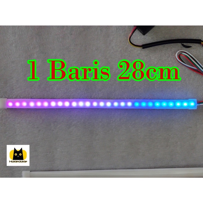 Led tail lamp RGB motor pelangi 28cm
