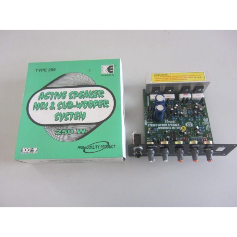 Kit Power Amplifier Speaker Aktif Stereo Karaoke 250 Watt