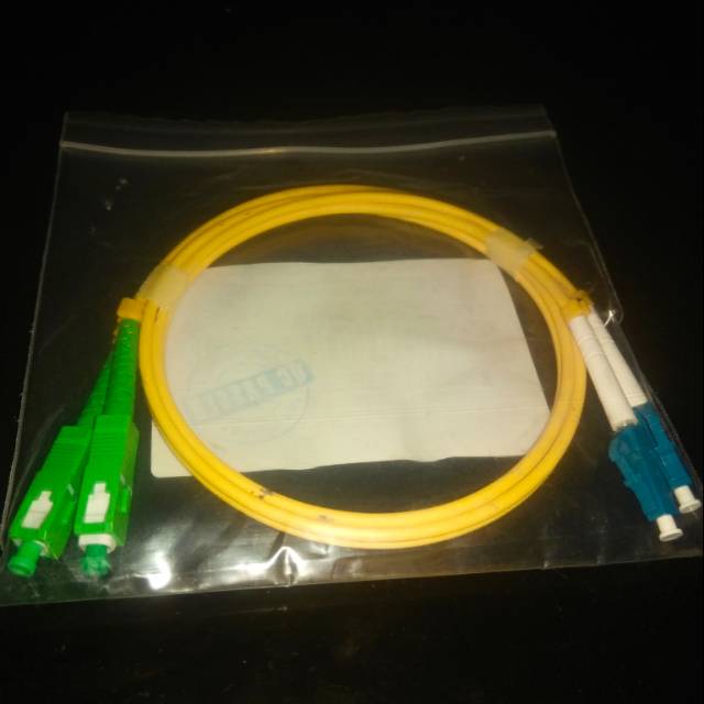 1m Patchcord SC Apc - LC Upc Fiber Optic Patch Cord SC-LC Singlemode Duplex