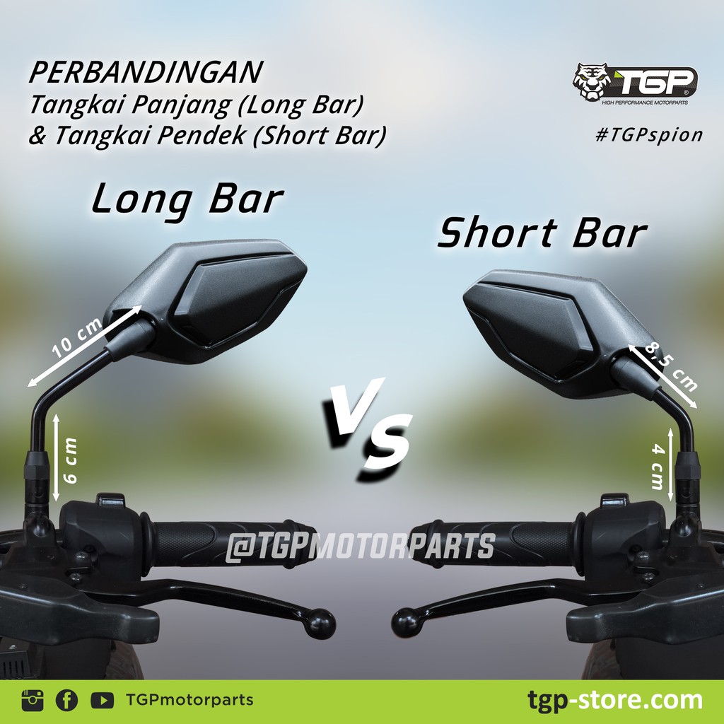 Spion Motor Evo Vario 125 150 Honda  Aksesoris Variasi TGP Beat Cb150R PCX ADV Supra Grand Karisma-6