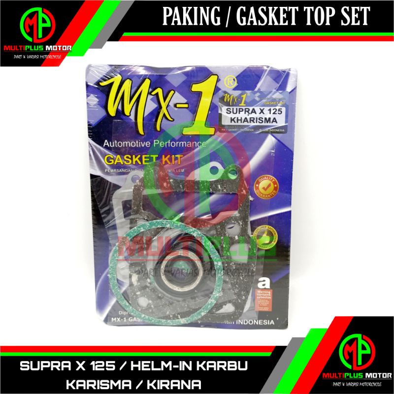Paking Perpak Gasket Topset Top set SUPRA X 125,SUPRA X 125 HELMIN KARBU