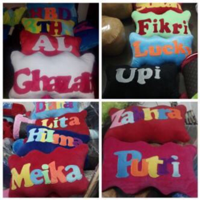 Bizzarpillow Bantal Nama Custom 40x60 BZ273