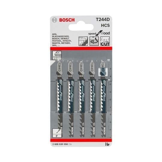 BOSCH Mata Jigsaw T 244 D Bosch Triplek Kayu - Wood Jig Saw Blade T 244 D