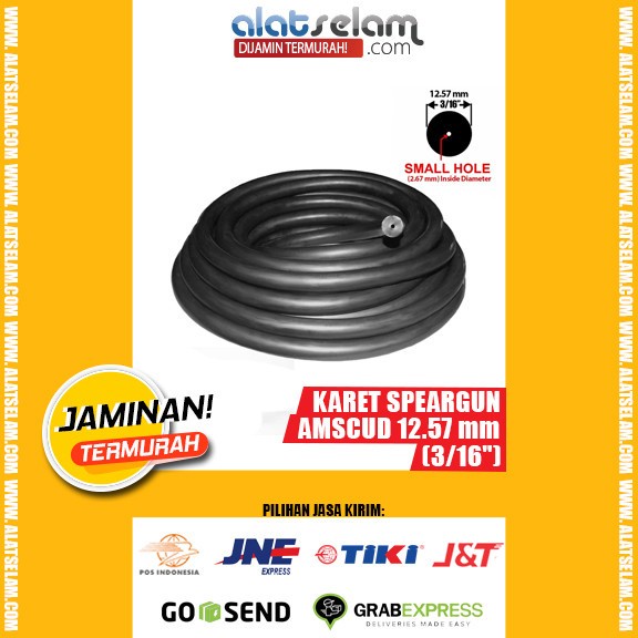Speargun Rubber 12.57 mm (3/16") 623102 PER Centimeter  / Karet Speargun Alat Selam / Karet Speargun