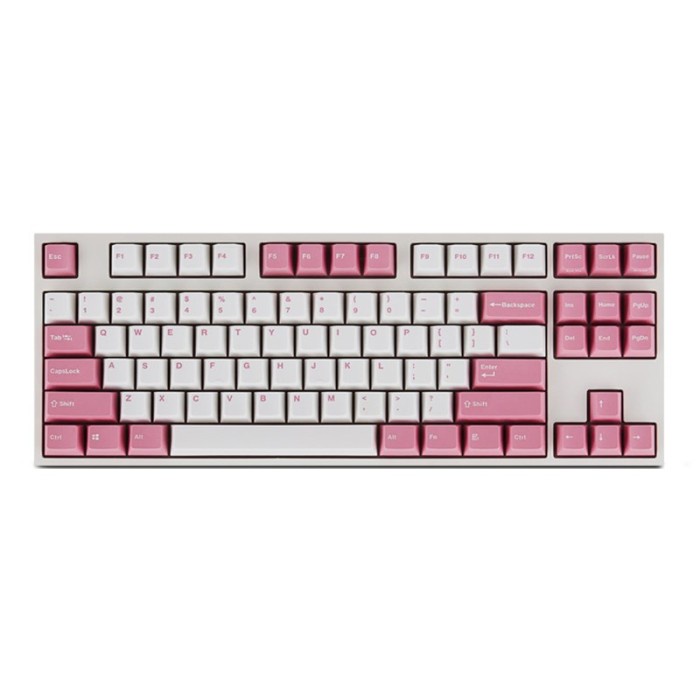 LEOPOLD FC750RS/ELPPD PD 75% Light Pink PBT Keyboard - Silent Red SW