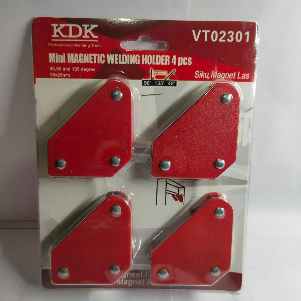 KDK VT02301 Siku Magnet Set 4 Pcs Mini - Smart Welding Magnet Las