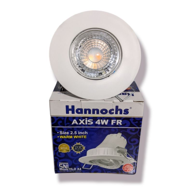 Lampu Ceiling Tanam Plafon Led Axis Hannochs 4w Bulat