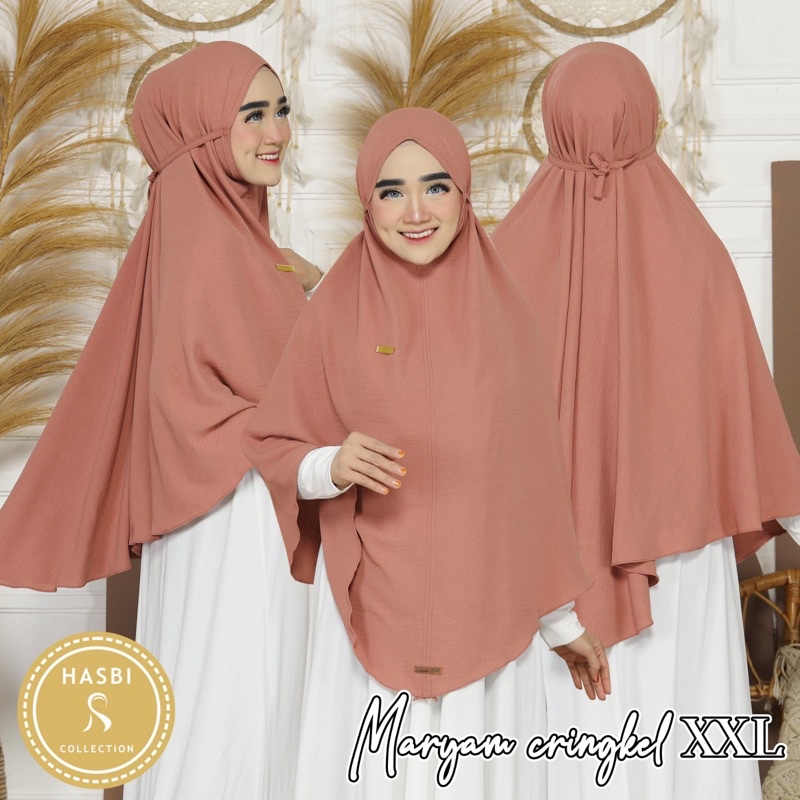 Bergo Maryam Cringle Air flow Jumbo Pd 95 Pb 115